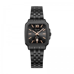 Alexandre Christie AC 8704 Black Rosegold lady LDBIPBARG